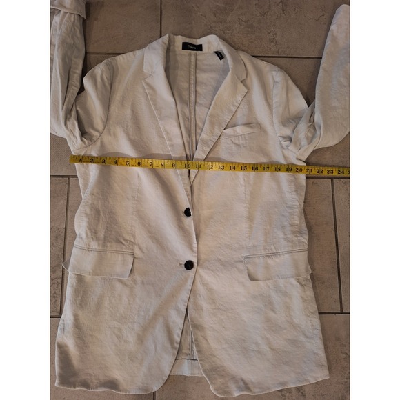 Theory women's size 10 grey jacket blazer long sleeve - Picture 9 of 10